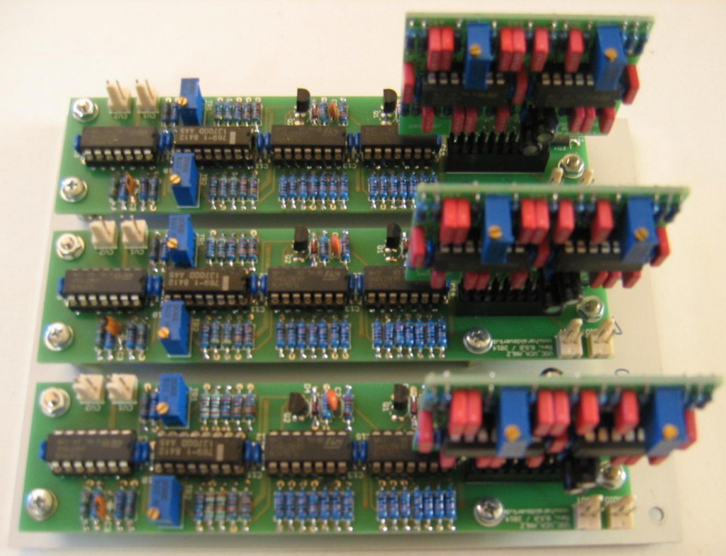 Testboards for Vocoder Synthesizer 3x2 Channels