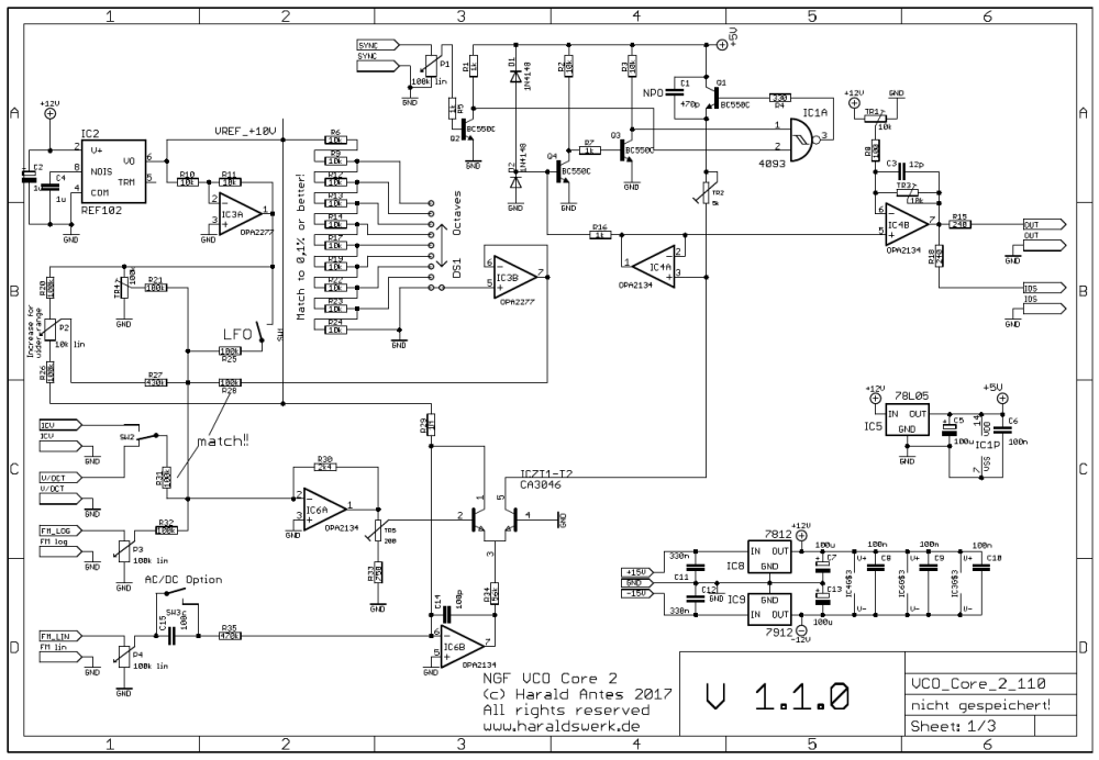 NGF VCO core two schematic