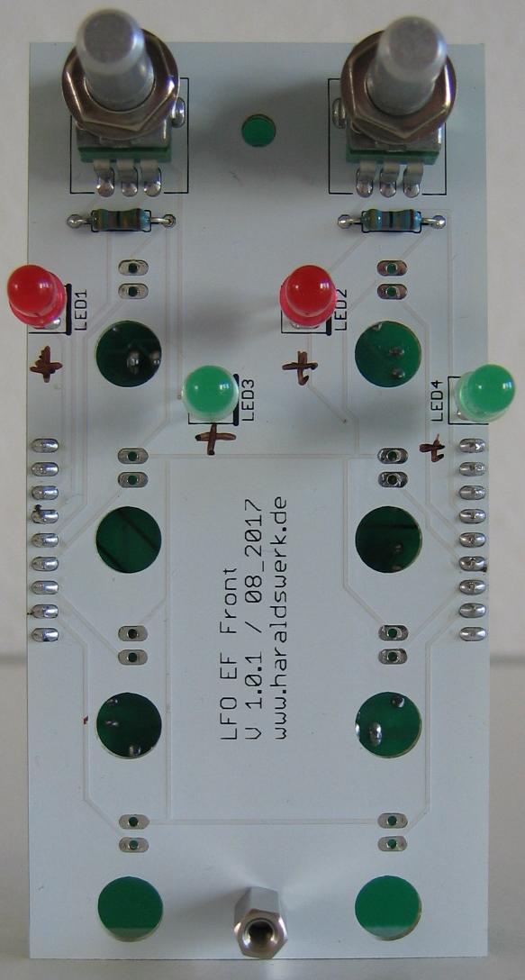 LFO flat Version populated front PCB