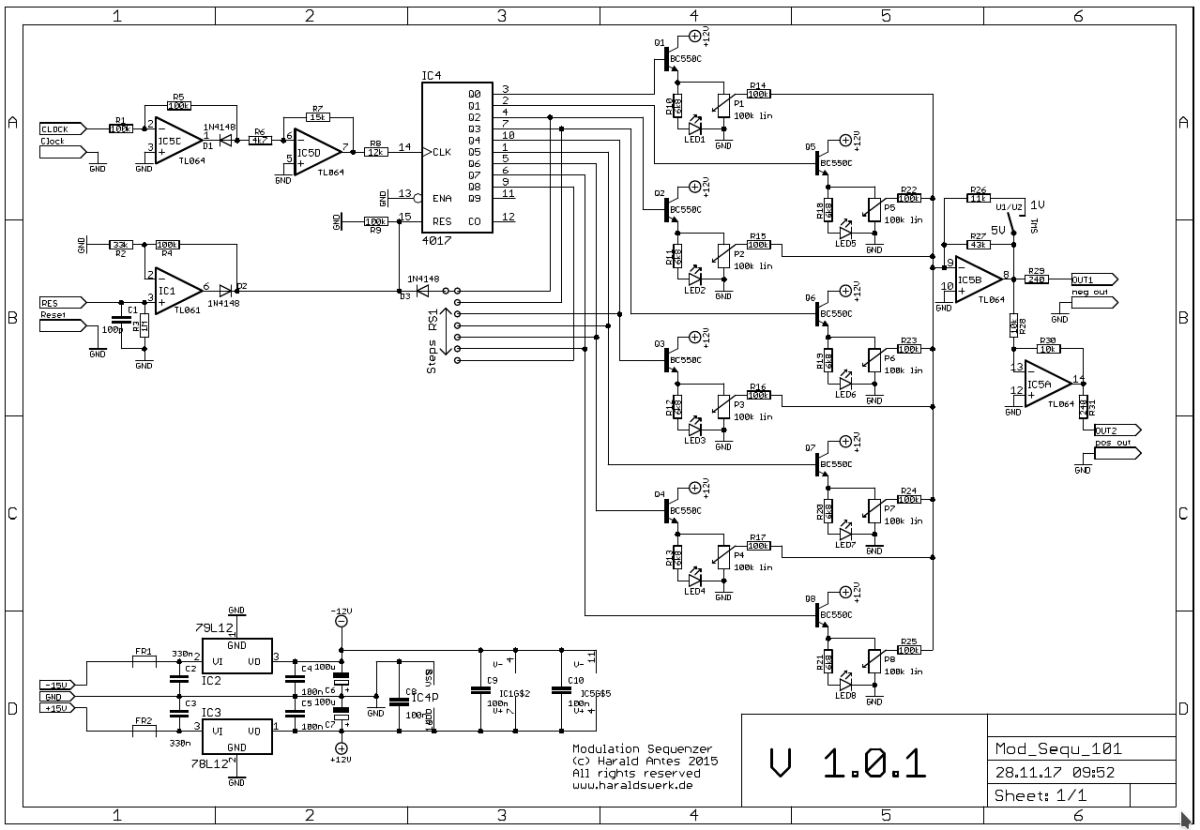 Modulation Sequencer schematic