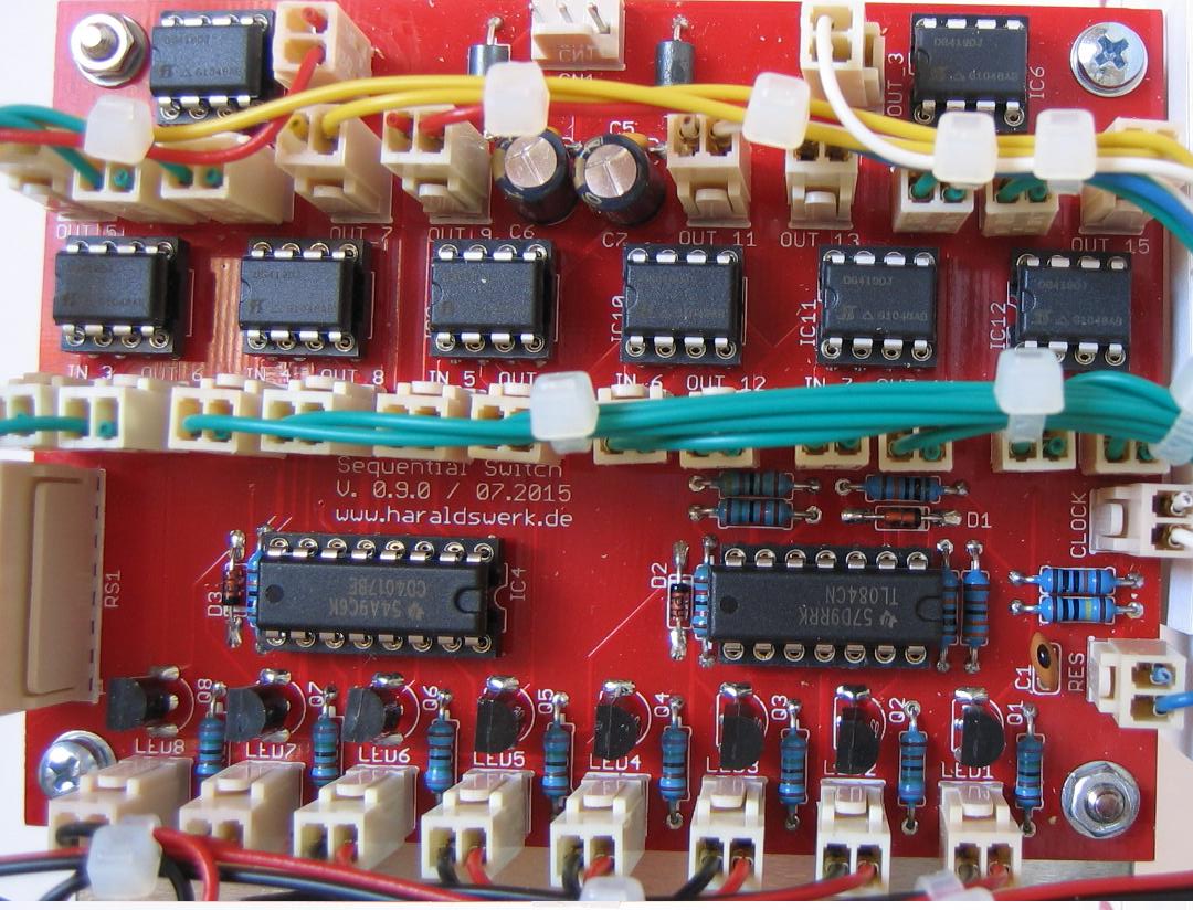 Sequential Switch: Populated PCB