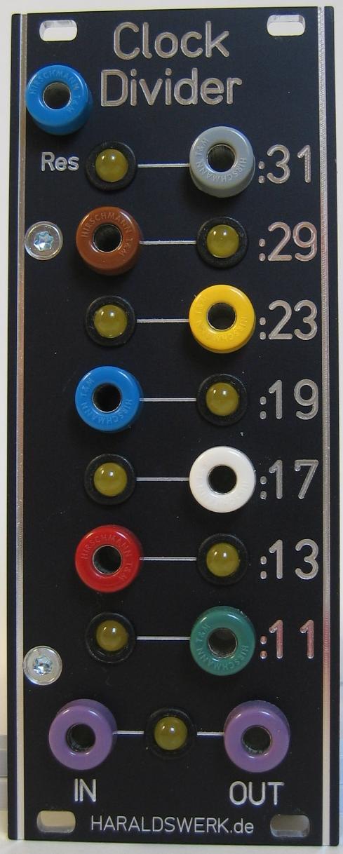 Clock Divider with prime numbers