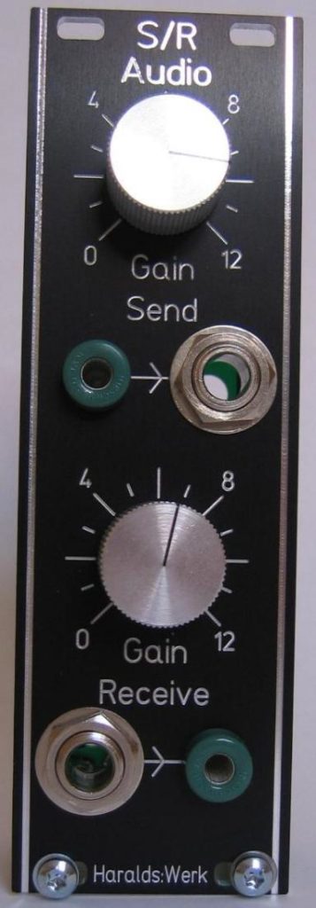 Audio send and receive: Front view
