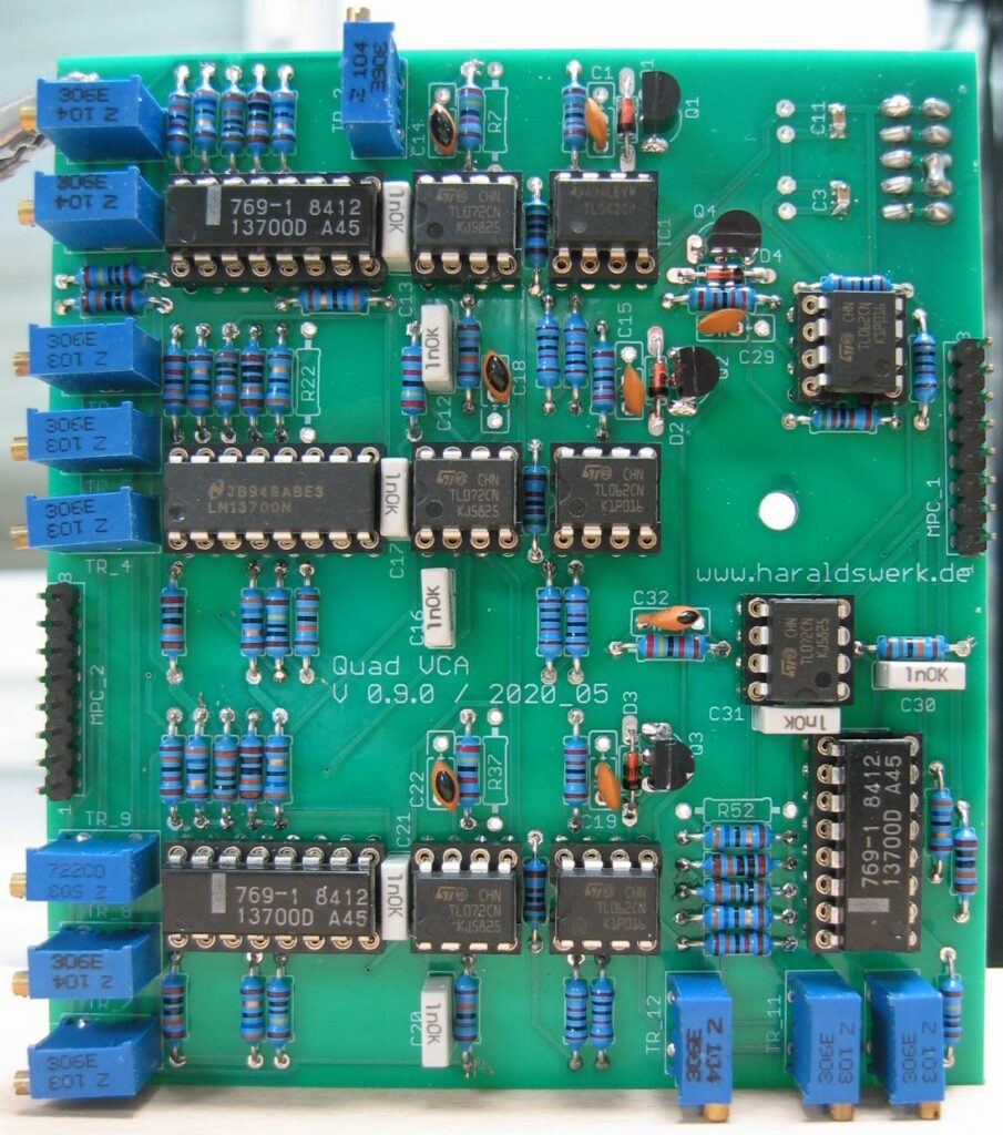 Quad VCA main PCB