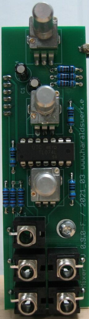Mixer small: Populated control PCB