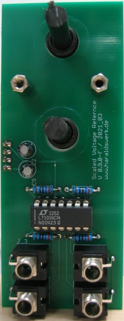 Scaled Voltage Reference: Populated control PCB