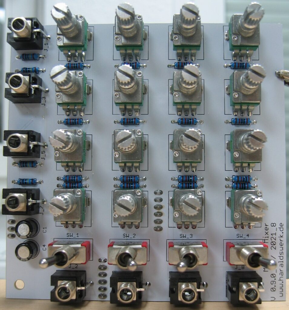 Matrix Mixer: Populated control PCB